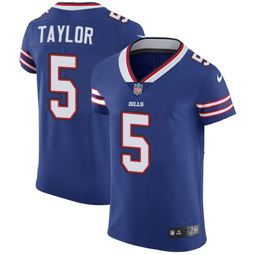 Nike Bills #5 Tyrod Taylor Royal Blue Team Color Men's Stitched NFL Vapor Untouchable Elite Jersey - Click Image to Close